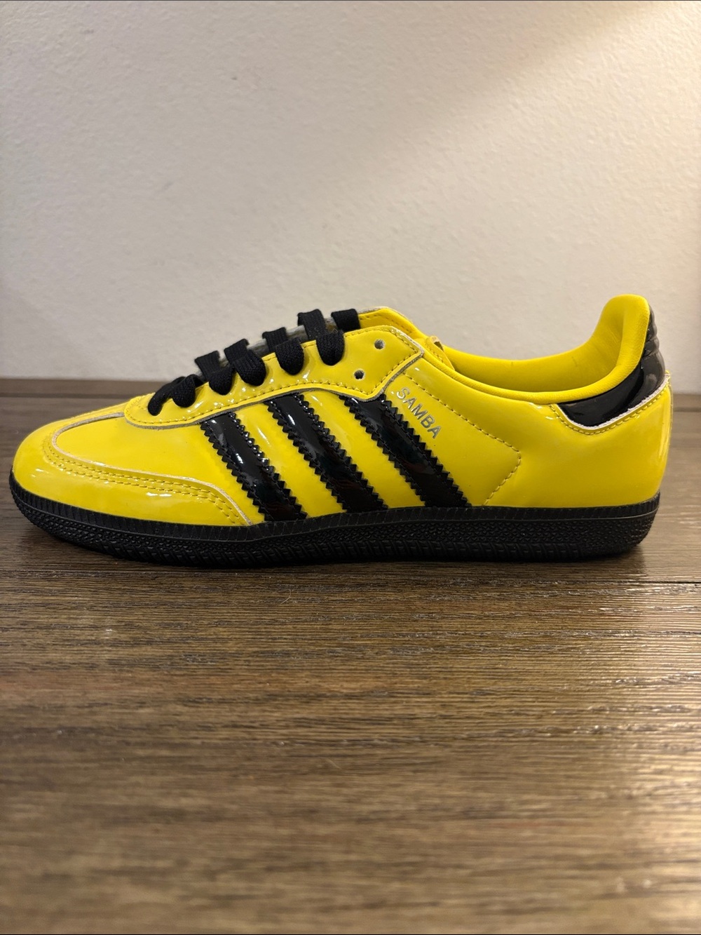 NIB [adidas] Samba Originals OG Sneakers Shoes Yellow/Black Women’s 5/5.5 Y4/4.5 - Picture 7 of 16